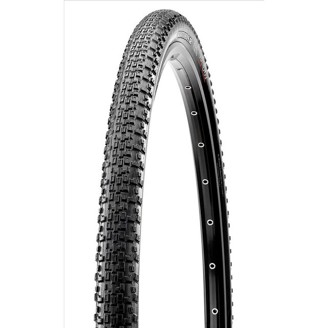 Maxxis, Rambler, Gravel Tire, 700x50C, Folding, Tubeless Ready, Dual, SilkShield, 60TPI, Black
