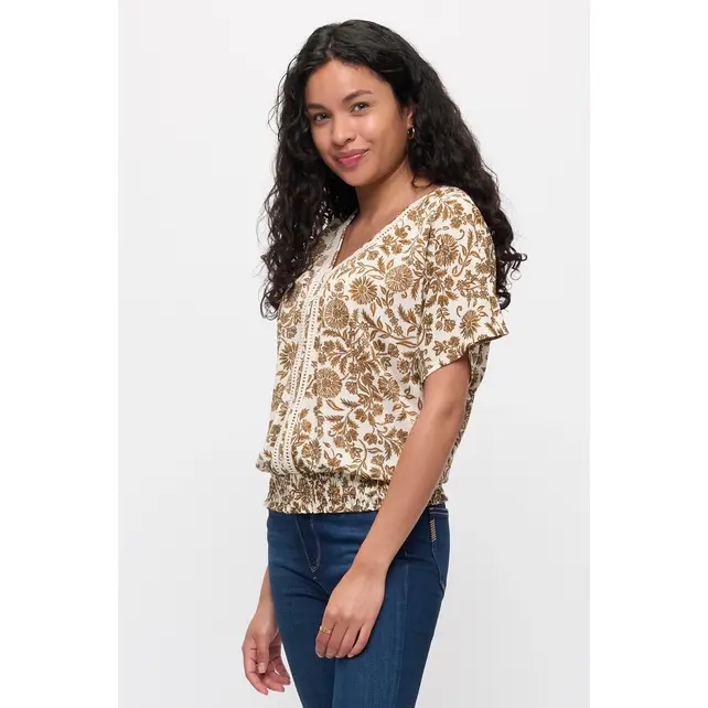 Vienna Crochet Dolman Caramel Cream
