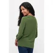 Ity Pleat Square Ring Zipper Shirt - Cedar Green