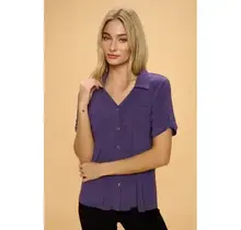 Panna Placket 2 Pocket Manderine  - Violet