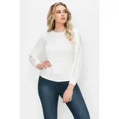 Hotfix Embellished Sweater - Ivory