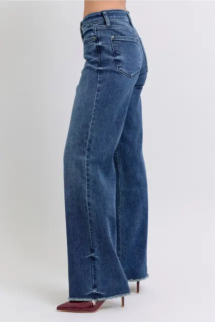 Carrie Mid Rise Wide Leg Jean