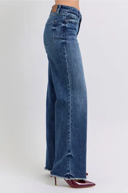 Carrie Mid Rise Wide Leg Jean