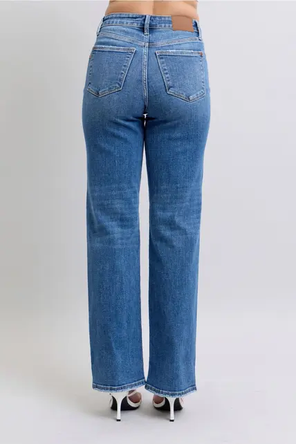 Samantha V-Front Straight Jeans