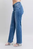 Samantha V-Front Straight Jeans