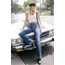 Natalie Distressed Hem Bootcut Jeans