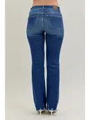 Natalie Distressed Hem Bootcut Jeans