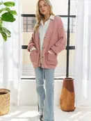 Ruby Button Down Cardigan - Mauve Ruby Button Down Cardigan - Mauve