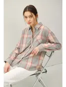 Karter Plaid Shirt - Dusty Coral Karter Plaid Shirt - Dusty Coral