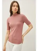 Clarke Mockneck Knit Top - Mauve Clarke Mockneck Knit Top - Mauve