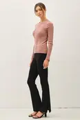 Flynn Knit Sweater - Dark Rose Flynn Knit Sweater - Dark Rose