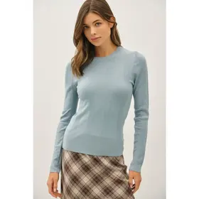 Flynn Knit Sweater - Slate Blue