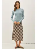 Flynn Knit Sweater - Slate Blue Flynn Knit Sweater - Slate Blue