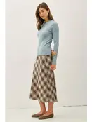 Flynn Knit Sweater - Slate Blue Flynn Knit Sweater - Slate Blue