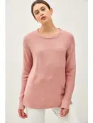 Winslet Boyfriend Sweater - Apricot Winslet Boyfriend Sweater - Apricot