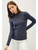 Colby Turtle Neck Knit Top - Eclipse Colby Turtle Neck Knit Top - Eclipse