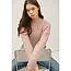 Fawn Cable Knit Sweater - Blush