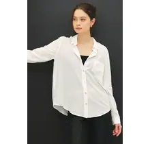 Bonnie Button Up Long Sleeve - White