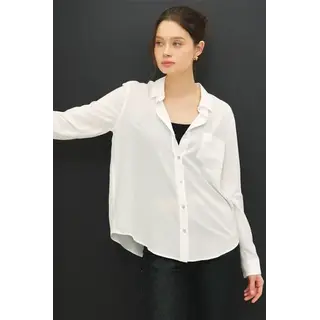 Bonnie Button Up Long Sleeve - White