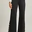 Louise Magic Gala Button Hem Pants - Black