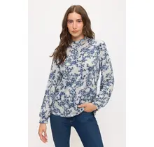 Becca Mockneck Sweater - Blue/Grey