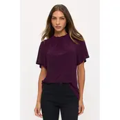 Kenzie Baby Ruffle Blouse -Plum