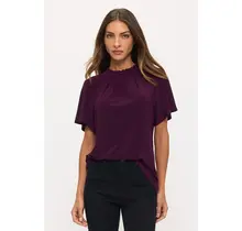 Kenzie Baby Ruffle Blouse -Plum