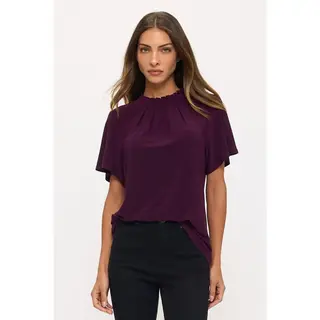 Kenzie Baby Ruffle Blouse -Plum