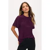 Kenzie Baby Ruffle Blouse -Plum