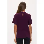 Kenzie Baby Ruffle Blouse -Plum