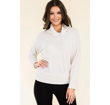 Brylee Cowl Neck Sweater - Oatmeal