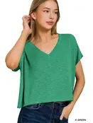 Mayai Relaxed V-Neck Knit Top