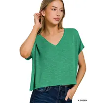 Mayai Relaxed V-Neck Knit Top