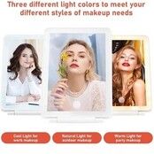 Rechargeable Travel Led Makeup Vanity Mirror Tablet