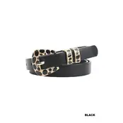 Leopard Buckle Belt