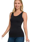 Zami 2 Way V-Neck/Scoop Neck Seamless Tank