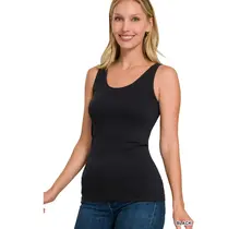 Zami 2 Way V-Neck/Scoop Neck Seamless Tank
