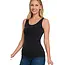 Zami 2 Way V-Neck/Scoop Neck Seamless Tank