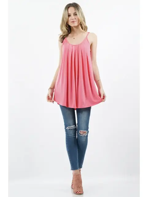Poppy Pleated Cami