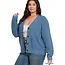 Plus Layla Button Down Cardigan - Dusty Blue