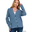 Layla Button Down Cardigan - Dusty Blue