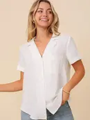 Brooklyn Button Down Shirt - White