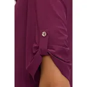 Ity Mandarin Half Placket Shirt - Beet