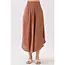 Smocked Waist Flowy Skirt - Nutshell Brown