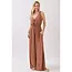 Solid Sleeveless Wide Leg Jumpsuit - Nutshell Brown