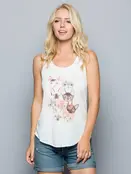 Collage of Cat Face Graphic Tank