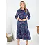 Paisley Print Dress - Blue