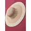 Jossyln By Wall to Wall Classic Edge Panama Straw Sun Hat - Pink