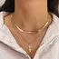 18K Stainless Steel Tarnish Free Cross Necklace | 40NK372