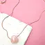 Jossyln By Wall to Wall Rose Quartz Inspired Heart Charm Necklace | 80N91635